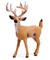 UANDME Forest Animals Figures, Woodland Creatures Figurines, Miniature Toys Cake Toppers (Deer Family, Fox, Rabbit, Squirrel)